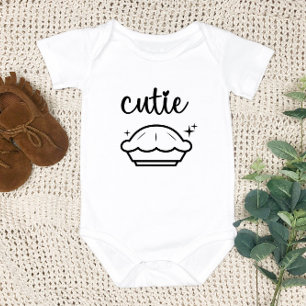 Cutie Pie   Fall Baby - Funny Thanksgiving Baby Bodysuit