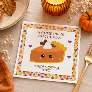 Cutie Pie Fall Baby Shower Napkin