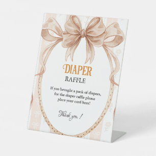 Cutie pie fall Diaper raffle baby shower sign