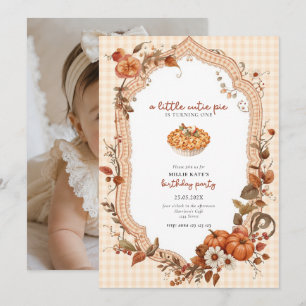 Cutie Pie First Birthday Invitation