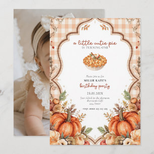 Cutie Pie First Birthday Invitation