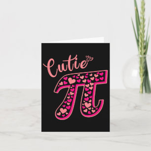 Cutie Pie Funny Pi Day Symbol Cute Math Womens Tod Card