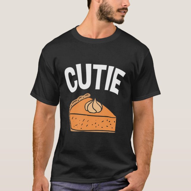 Cutie Pie Funny Pumpkin Pie Thanksgiving Tee For G (Front)
