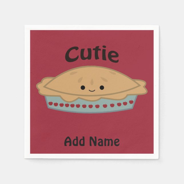 Cutie Pie Napkin (Front)
