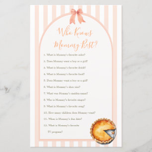 Cutie Pie Orange Gingham Who Knows Mummy Best Game