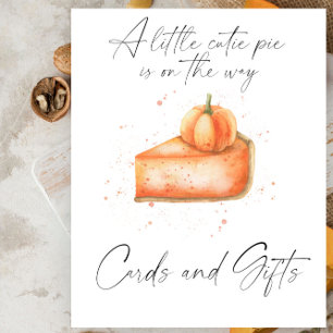 Cutie pie pumpkin banner cards and gifts poster