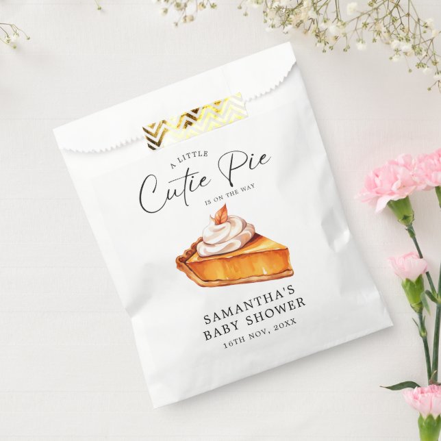 Cutie Pie Pumpkin Fall Baby Shower  Favour Bags (Sealed)