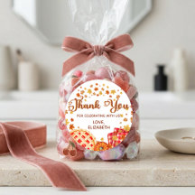 Cutie Pie Pumpkin Fall Boy Girl Party Thank You