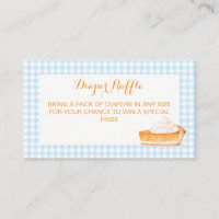 Cutie Pie pumpkin pie blue plaid Baby Shower