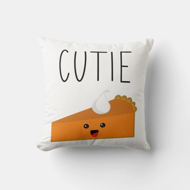 Cutie Pie Pumpkin Pie Cushion (Front)