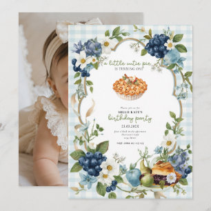 Cutie Pie Sweet One First Birthday Invitation