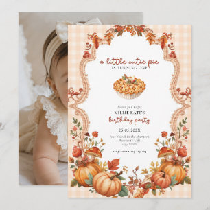 Cutie Pie Sweet One First Birthday Invitation
