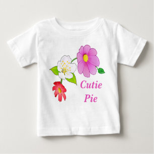 Cutie Pie T Shirts Floral Hawaiian Infant Clothes