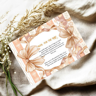 Cutie pie thanksgiving baby shower diaper request enclosure card