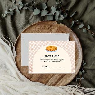Cutie pie thanksgiving baby shower diaper  request enclosure card
