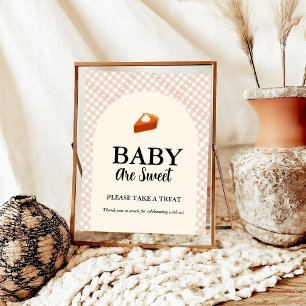 Cutie pie Thanksgiving baby shower Favour sign