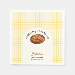 Cutie Pie Thanksgiving Fall Baby Shower  Napkin