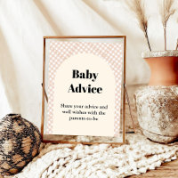 Cutie Pie Thanksgivingbaby Advice baby shower sign