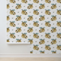Cutie Pie Watercolor Sloth Pattern