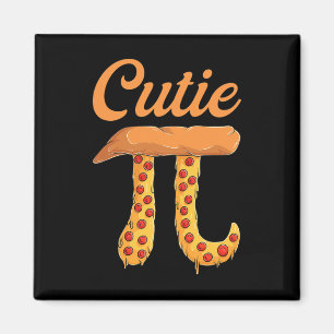 Cutie Pizza Pi Day Vintage Retro Math Lover Magnet