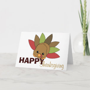 Cutie Turkey Holiday Card