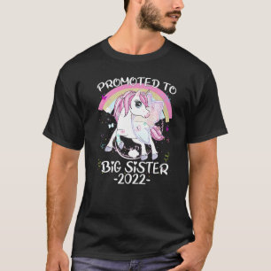 Cutie Unicorn Promoted To Big Sister 2022 T-Shirt
