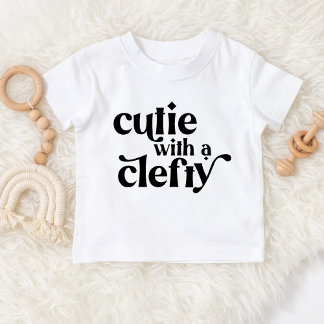Cutie with a Clefty Baby T-Shirt