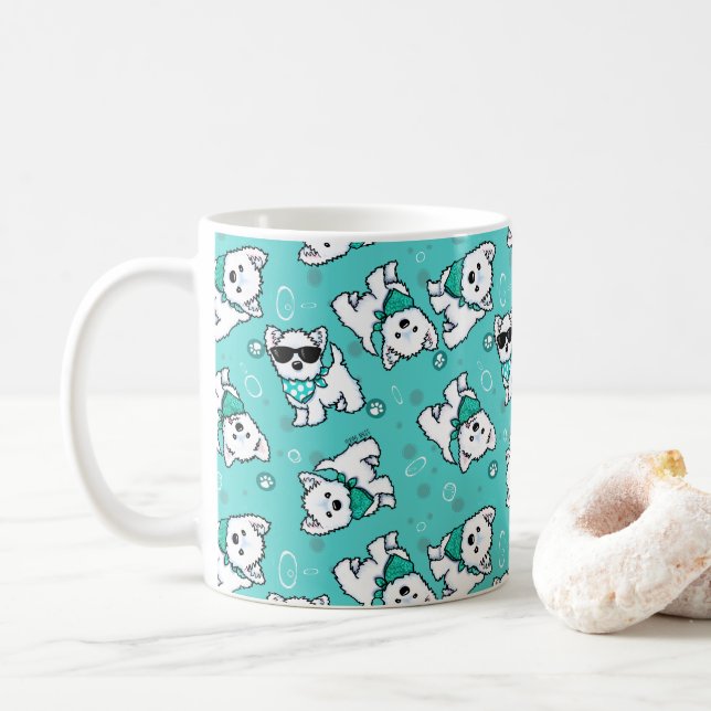 Cutieface Westies Coffee Mug (With Donut)
