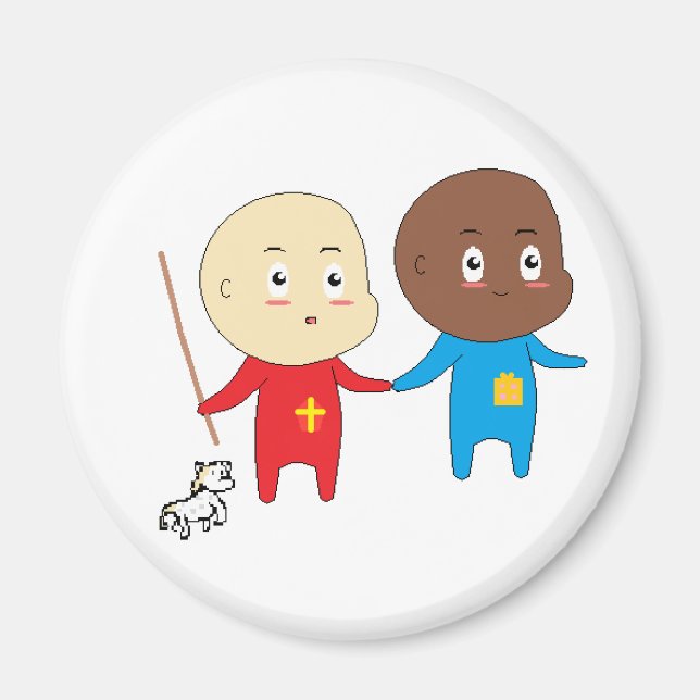 Cutieful Kids Art Baby St. Nicholas Sinterklaas Magnet (Front)