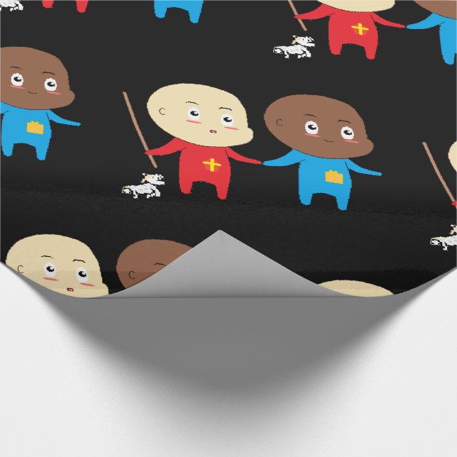 Cutieful Kids Art Baby St. Nicholas Sinterklaas Wrapping Paper (Corner)