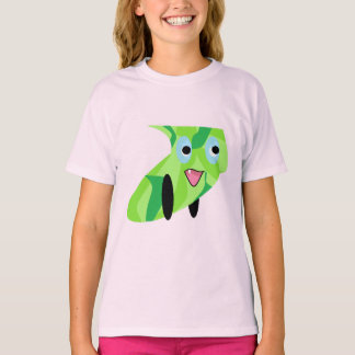 Cutieful Kids Art Design 2 Cute Green Puppy T-Shirt