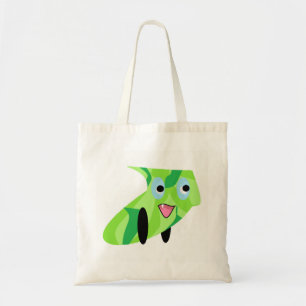Cutieful Kids Art Design Cute Green Puppy Tote Bag