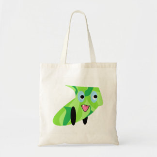 Cutieful Kids Art Design Cute Green Puppy Tote Bag
