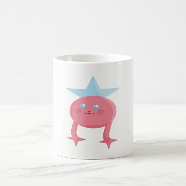 Cutieful Kids Art Design Fairy Pink Blue Coffee Mug (Center)