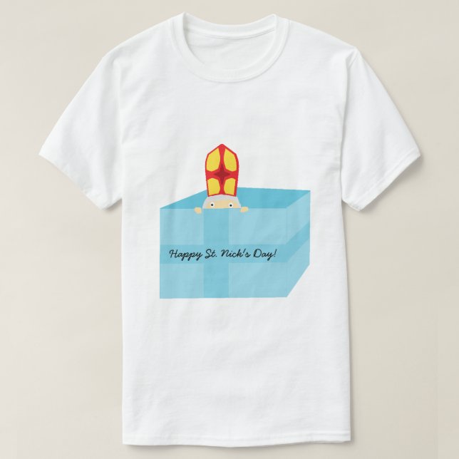 Cutieful Kids Art St. Nicholas Sinterklaas Funny T-Shirt (Design Front)