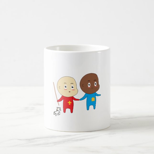 Cutieful Kids Art St. Nick Sinterklaas Babies Coffee Mug (Center)