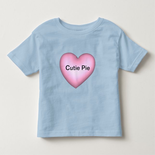 CutiePie Customisable Conversation Heart Valentine Toddler T-Shirt (Front)