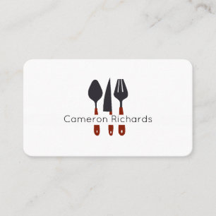 Cutlery Chef Professional Elegant Business Card