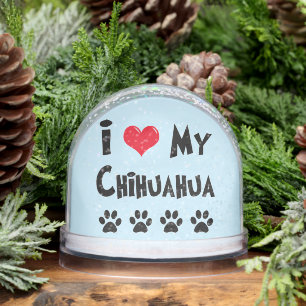 Cutomized Chihuahua  Snowglobe