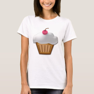 Cutout Cupcake with Pink Cherry on Top