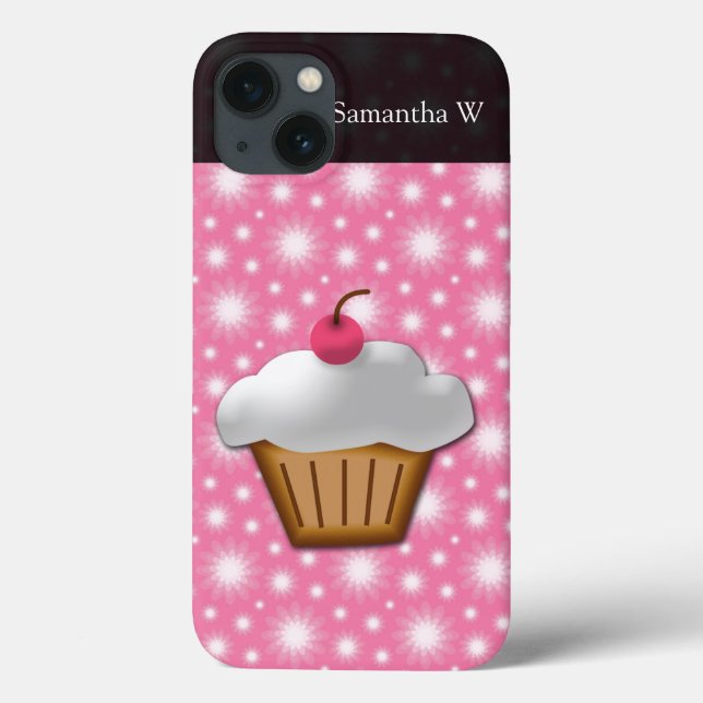 Cutout Cupcake with Pink Cherry on Top Case-Mate iPhone Case (Back)
