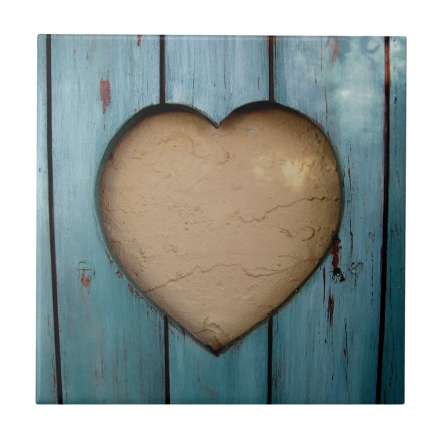 Cutout heart shape artistic tile (Front)