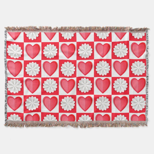 Cutout Love Throw Blanket (Front)