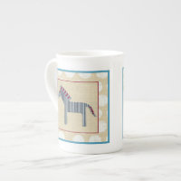 Cutout Zebra on Cream Background