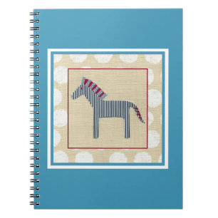 Cutout Zebra on Cream Background Notebook