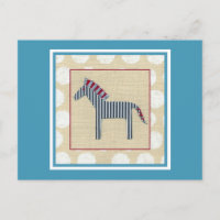 Cutout Zebra on Cream Background