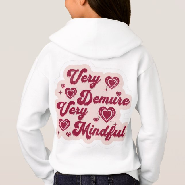 Cutsey Heart design hoodie (Back)