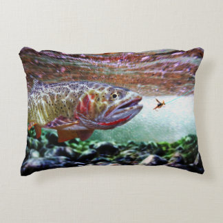 CUTTHROAT TROUT DECORATIVE CUSHION