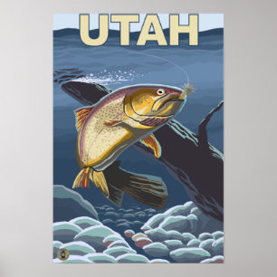 Cutthroat Trout FishingUtah Poster
