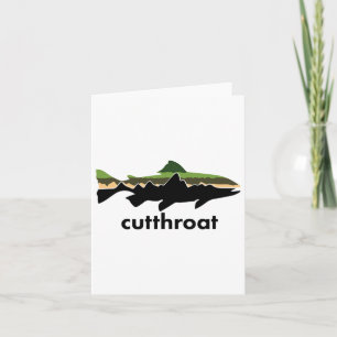 Cutthroat Trout For Fishing Junkies Card